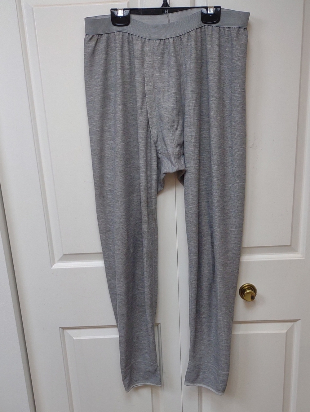 Lands' End Men's Grey Waffle Knit Thermal Lounge Pants Long Underwear - Picture 2 of 8